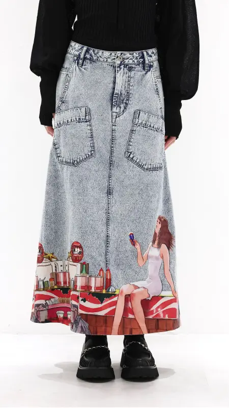 INITIAL x Little Thunder Anime Skirts online