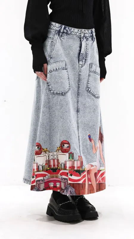 INITIAL x Little Thunder Anime Skirts online