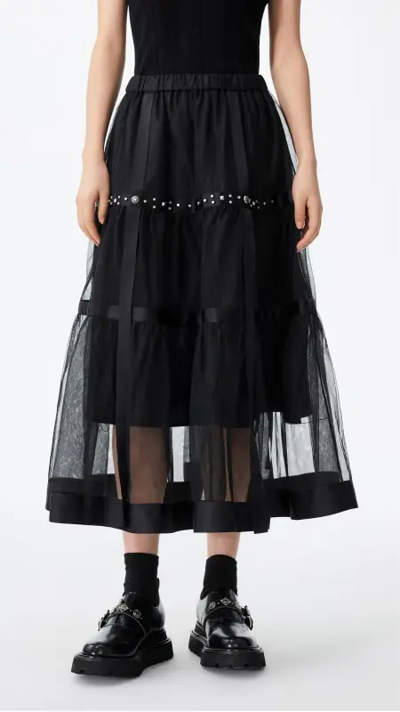 Tulle with Satin Skirt online