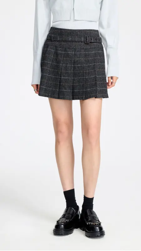 Woolen Pleated Skirt online